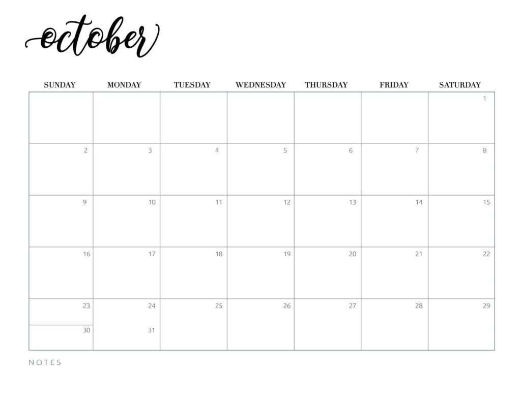 free printable october 2022 calendars world of printables