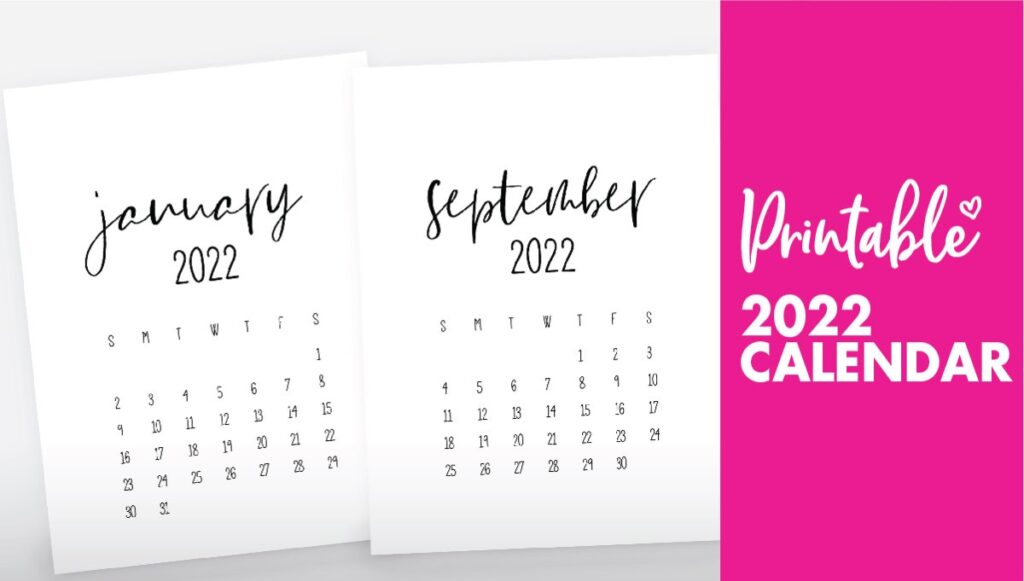 calendar for 2022