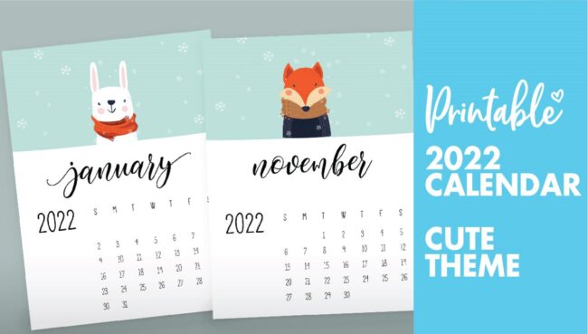 childrens calendar 2022