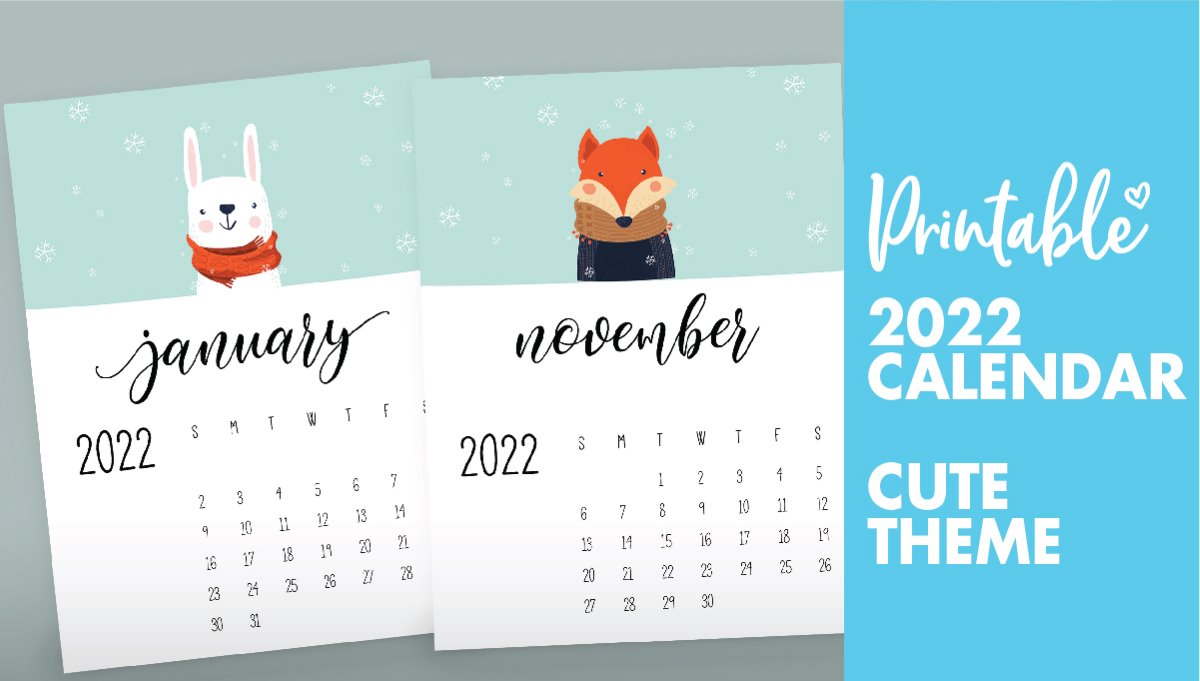 Free Year Calendar 2022 Printable World of Printables