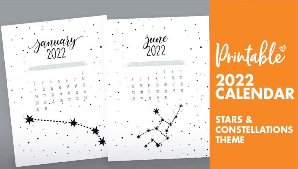 constellations calendar 2022
