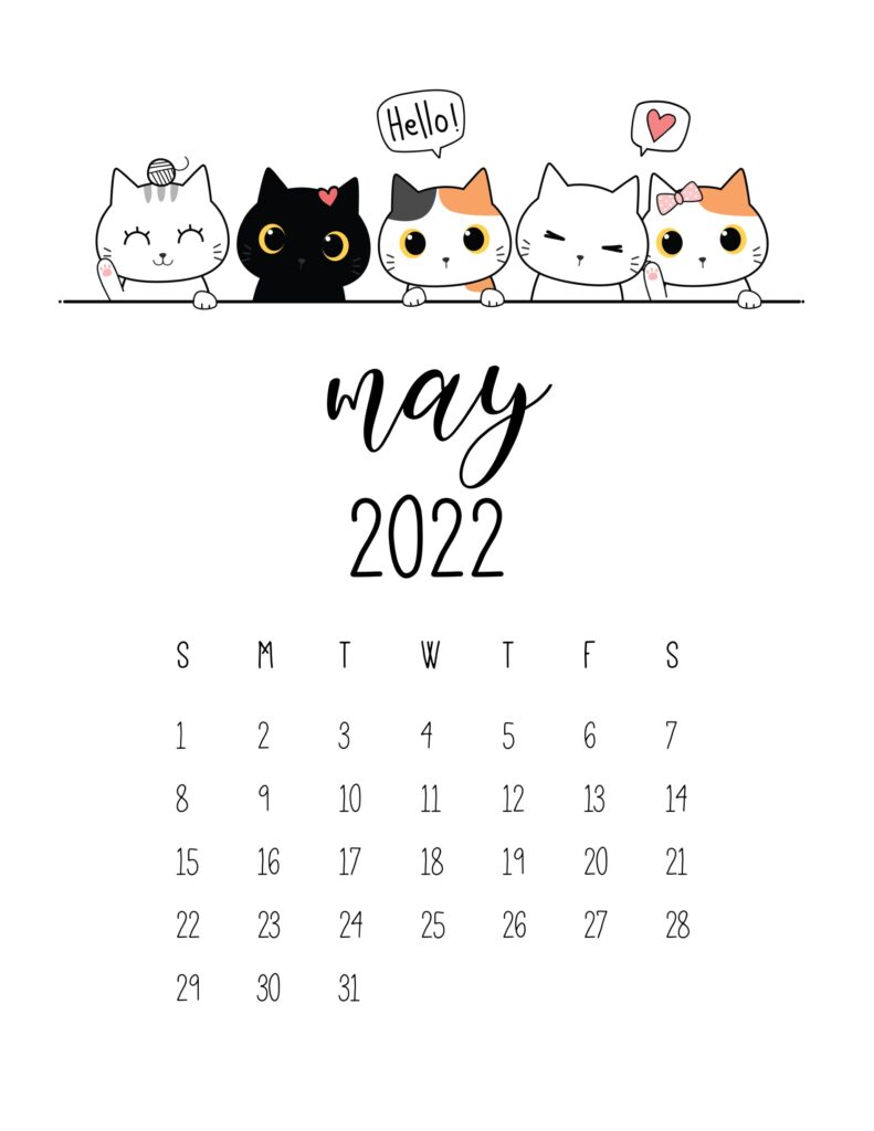 free printable may 2022 calendars world of printables