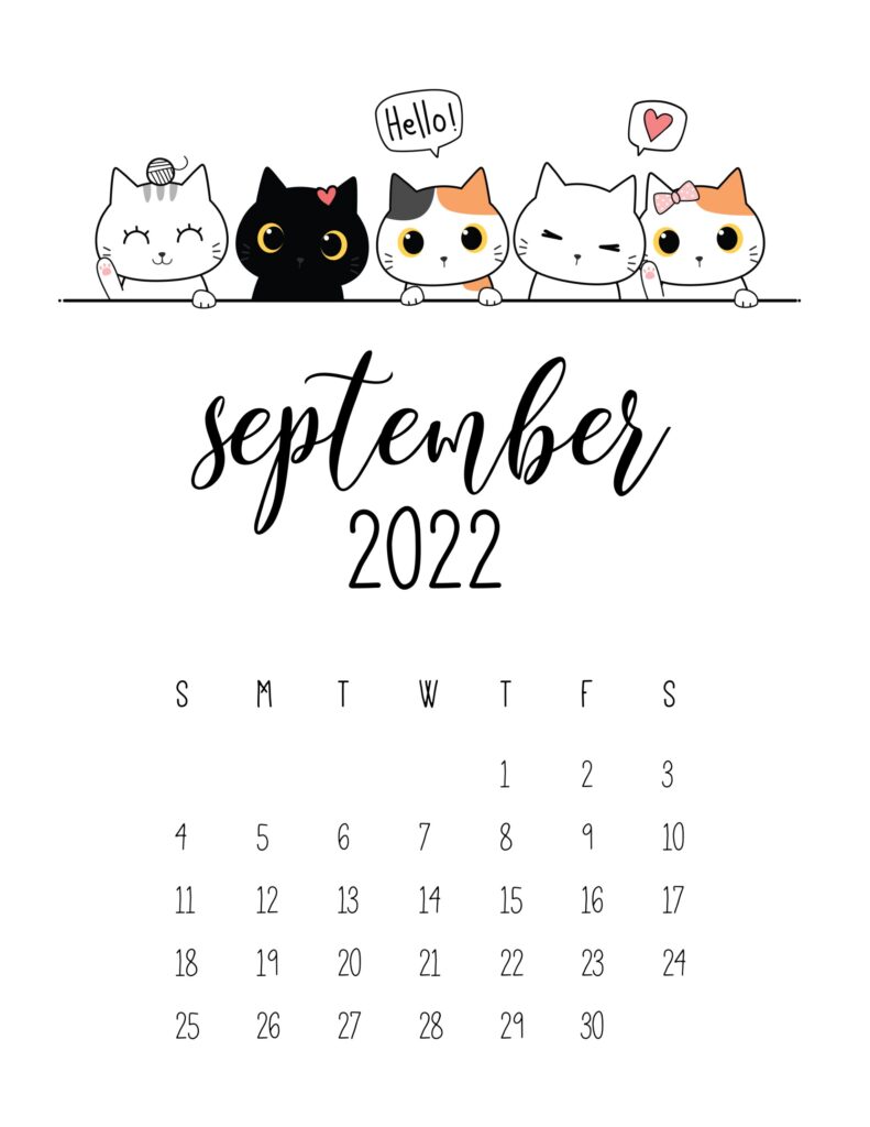 free printable september 2022 calendars world of printables