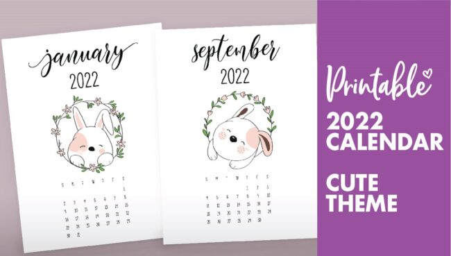 cute calendar 2022