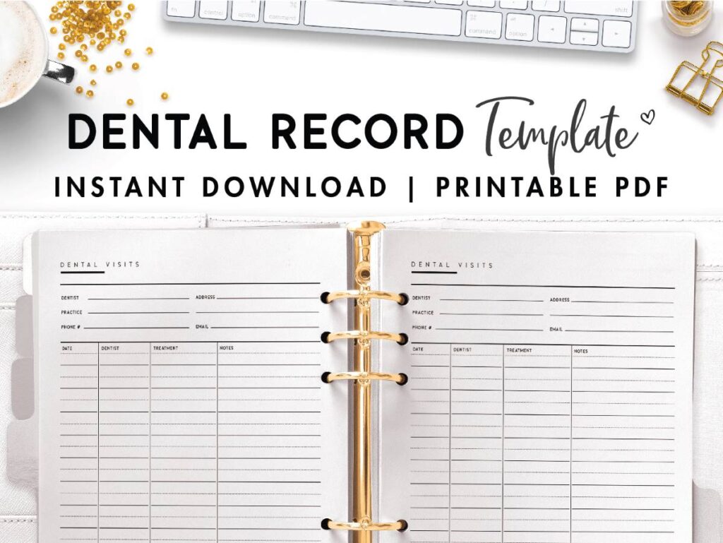 dental record template