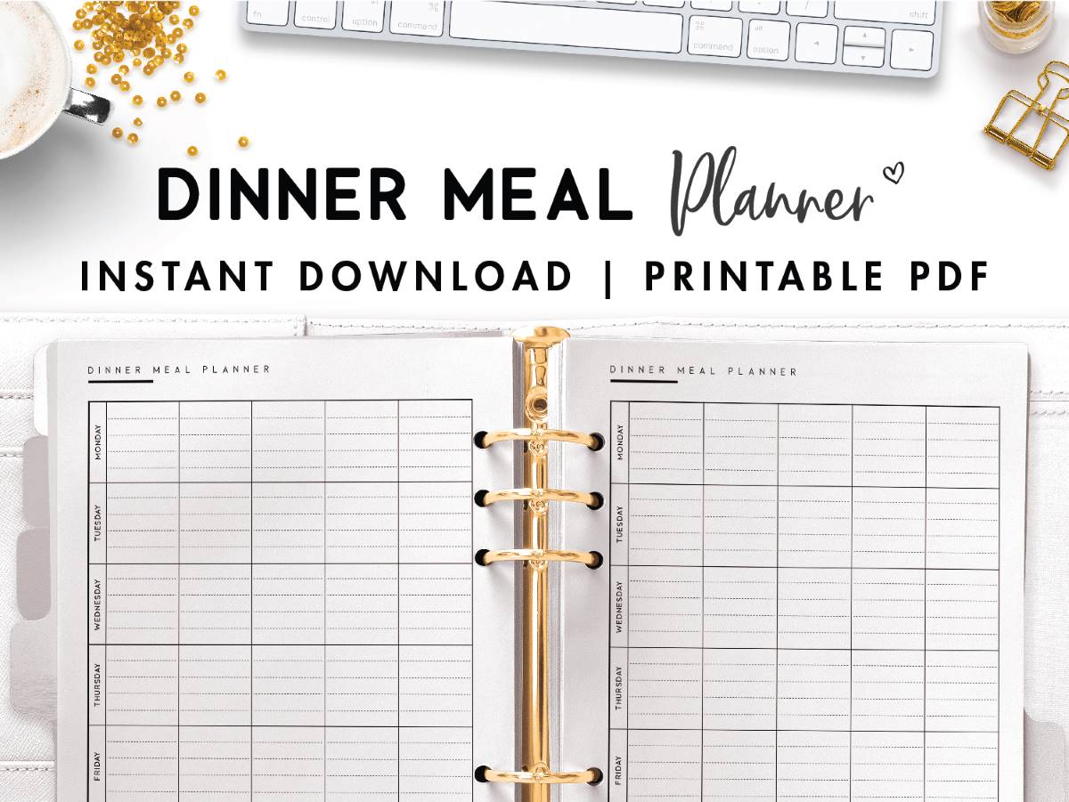 Dinner Meal Planner Template World of Printables