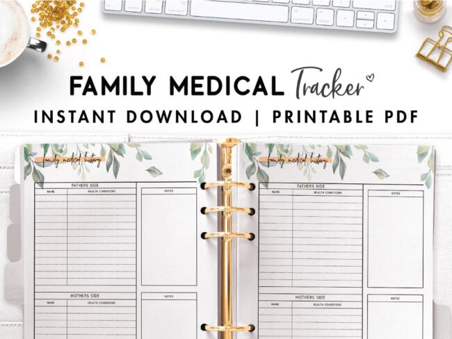 family medical history template