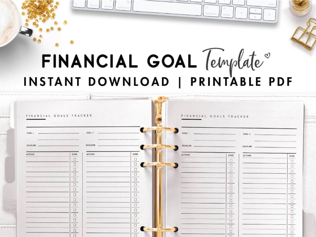 financial goal template