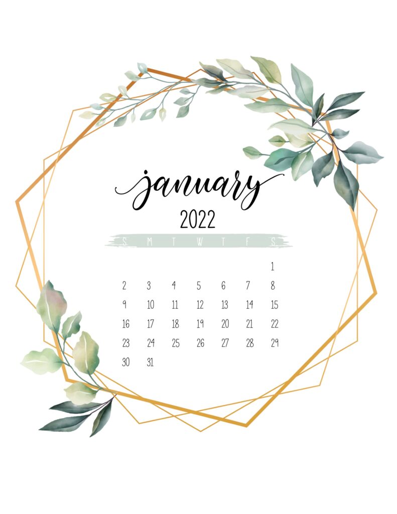 free printable january 2022 calendars world of printables