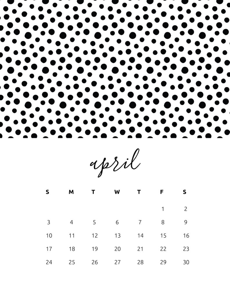 free calendar 2022 - April