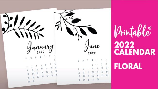 free calendar template 2022