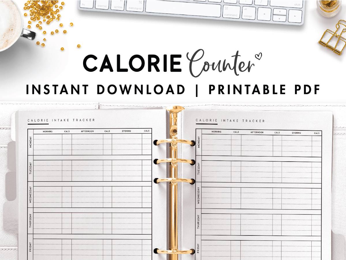 free printable calorie tracker