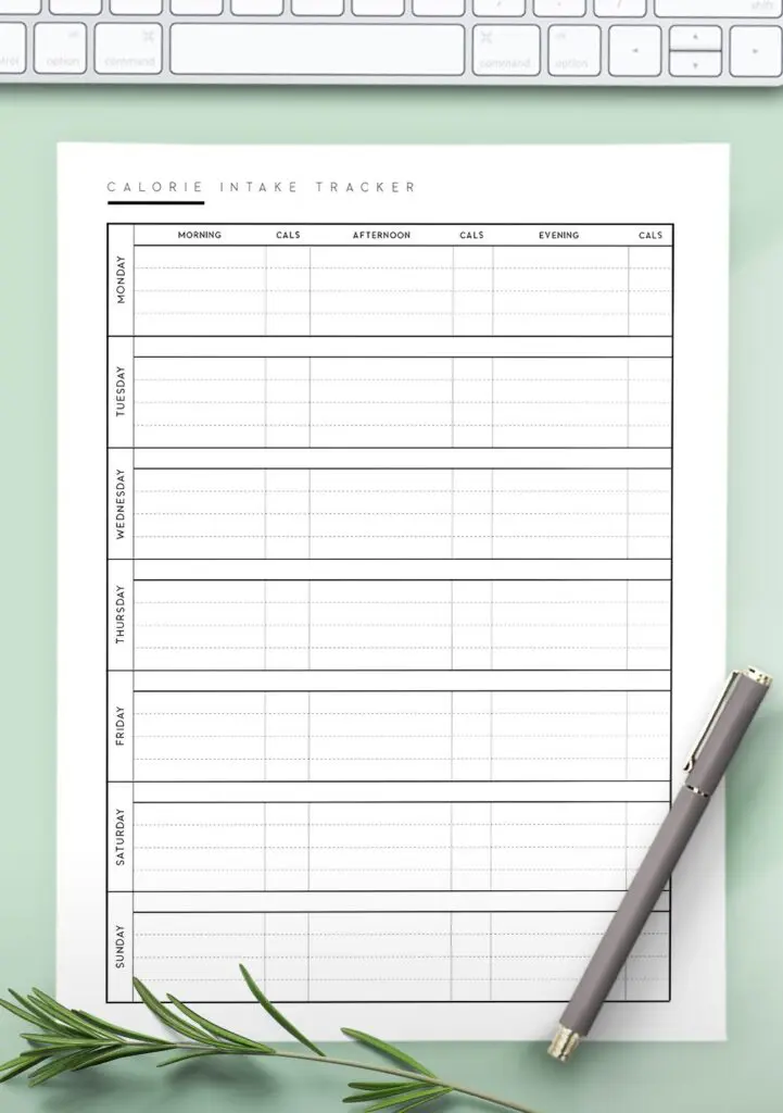 Download Free Calorie Counter PDF - World of Printables