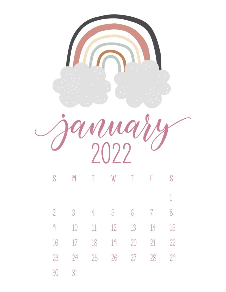 free printable january 2022 calendars world of printables