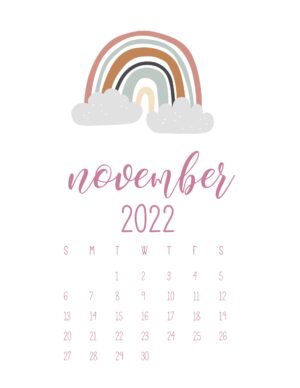 free cute printable calendar 2022 world of printables