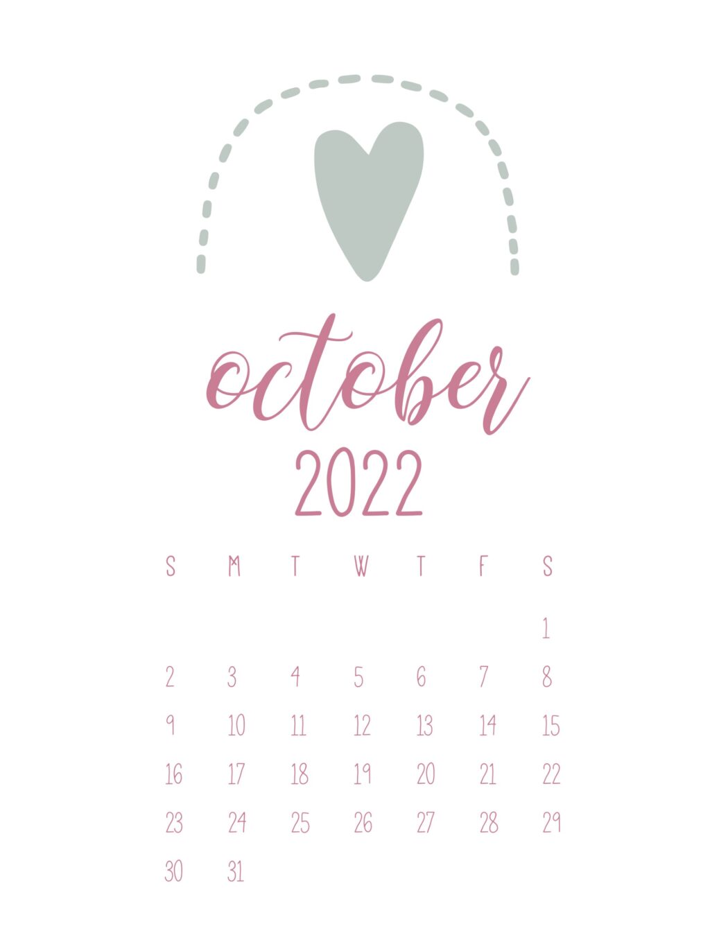 free cute printable calendar 2022 world of printables