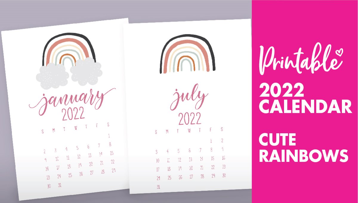 Free Printable Calendar 2022 Cute Free Cute Printable Calendar 2022 - World Of Printables