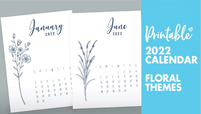 free printable 2022 calendar