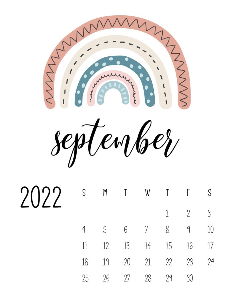 Free Printable September 2022 Calendars - World Of Printables