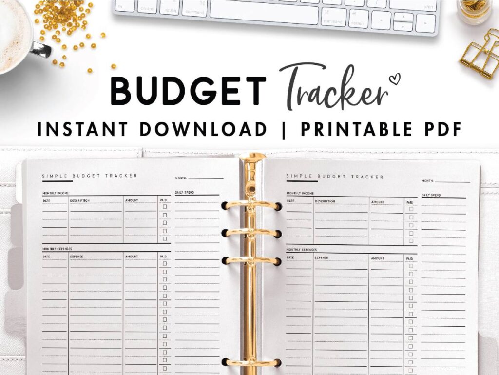 free printable budget tracker