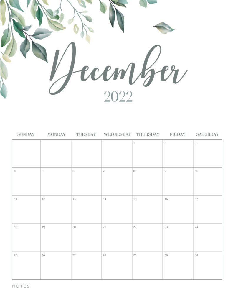 free printable december 2022 calendars world of printables