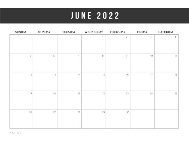 Free Printable June 2022 Calendars - 100's of Styles - All Free!
