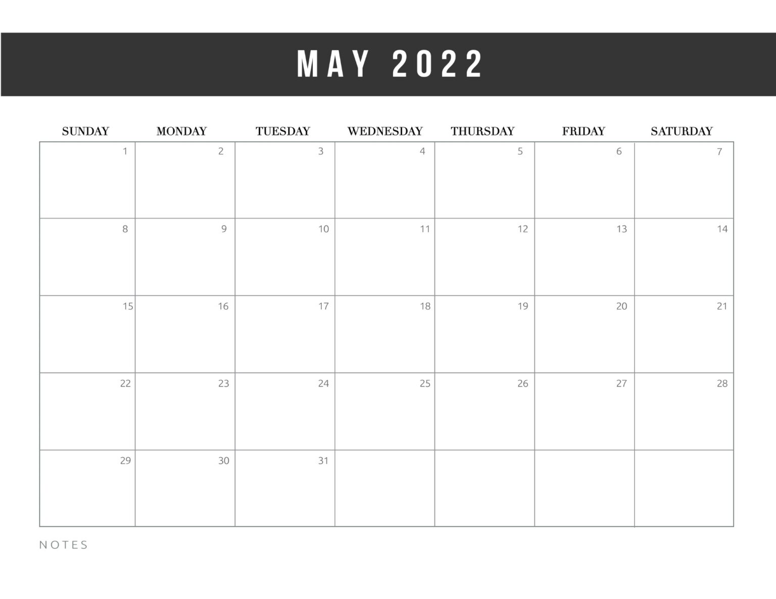 Free printable may 2022 calendars world of printables
