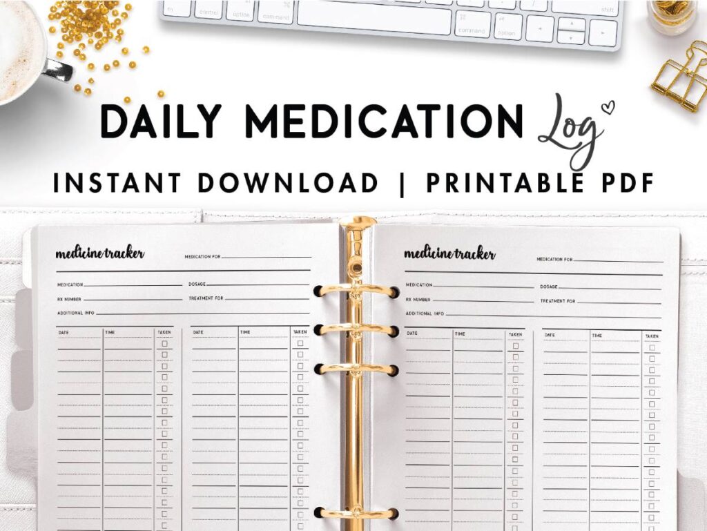 Free Printable Daily Medication Log World of Printables