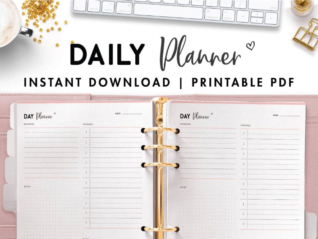 free printable daily planner