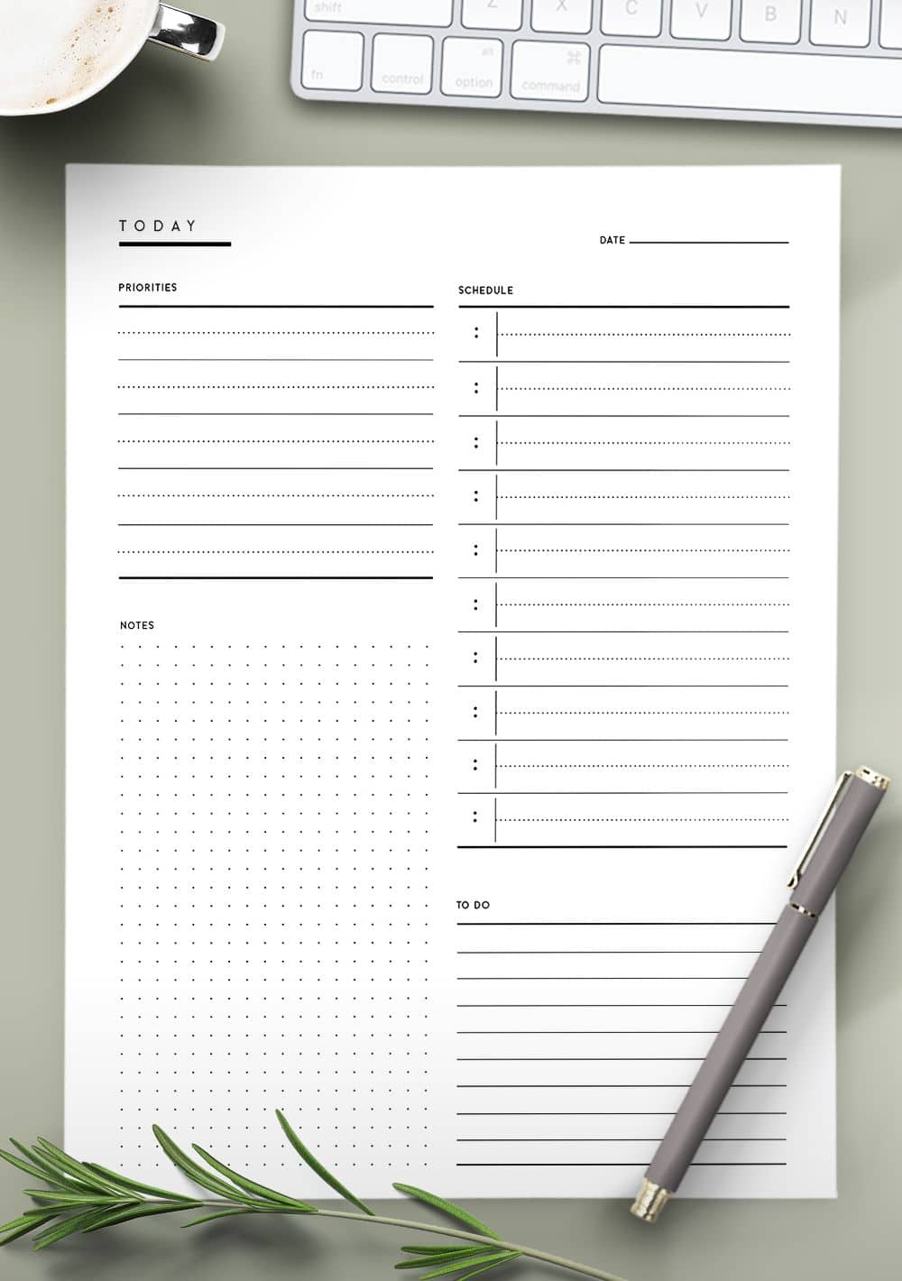 download free printable daily to do list template pdf
