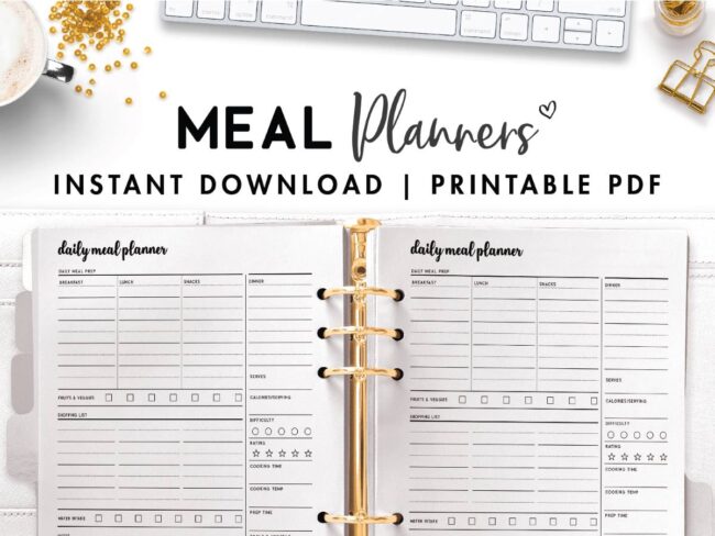 free printable weekly meal planner