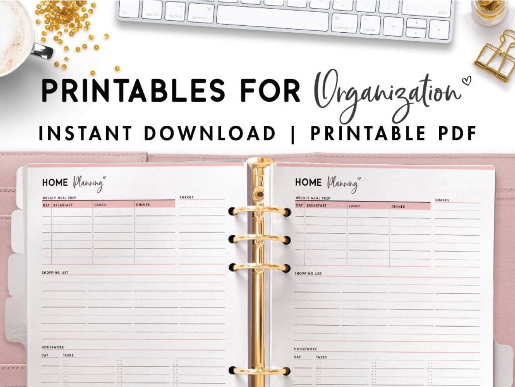 free printables organization