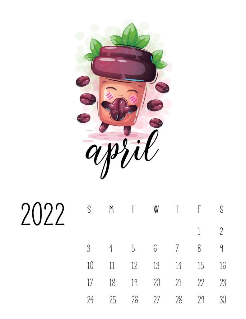 funny calendar 2022 - april