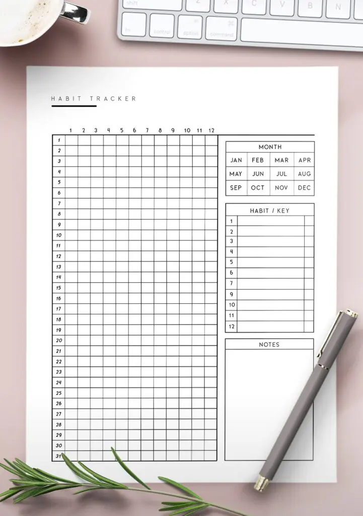 habit tracker pdf