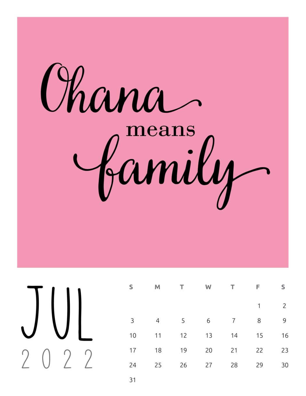 Inspirational Quotes Calendar 2022 World of Printables