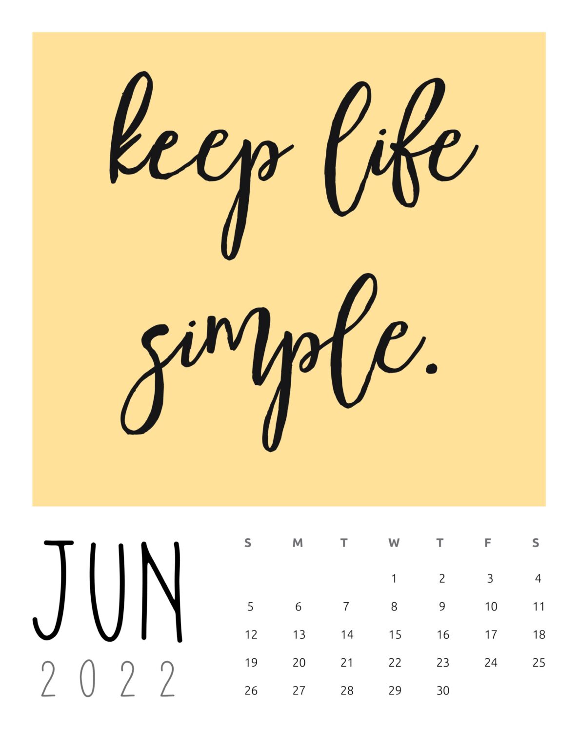 Inspirational Quotes Calendar 2022 World of Printables