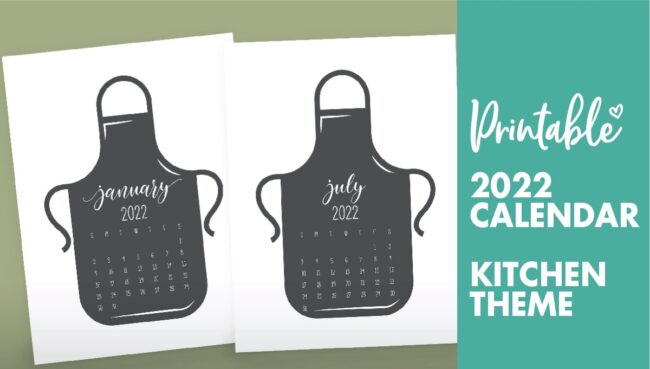 kitchen calendar 2022