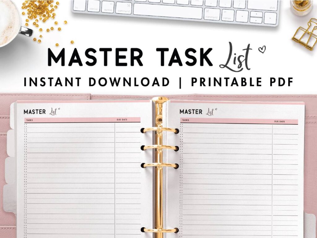 master task list