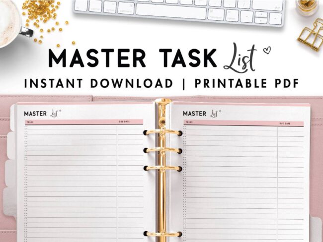 Master Task List