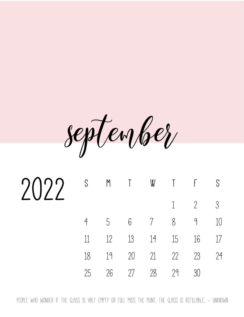 free printable september 2022 calendars world of printables