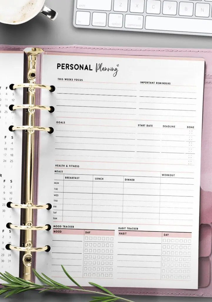 printable personal growth plan template