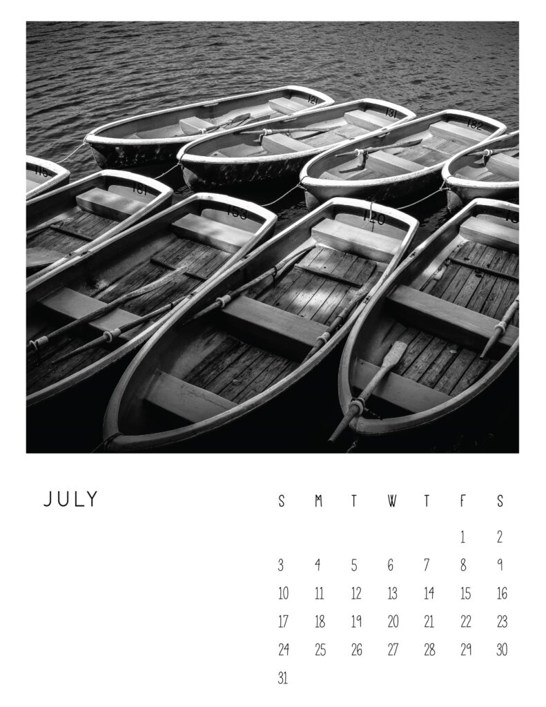 photo calendar 2022 - July