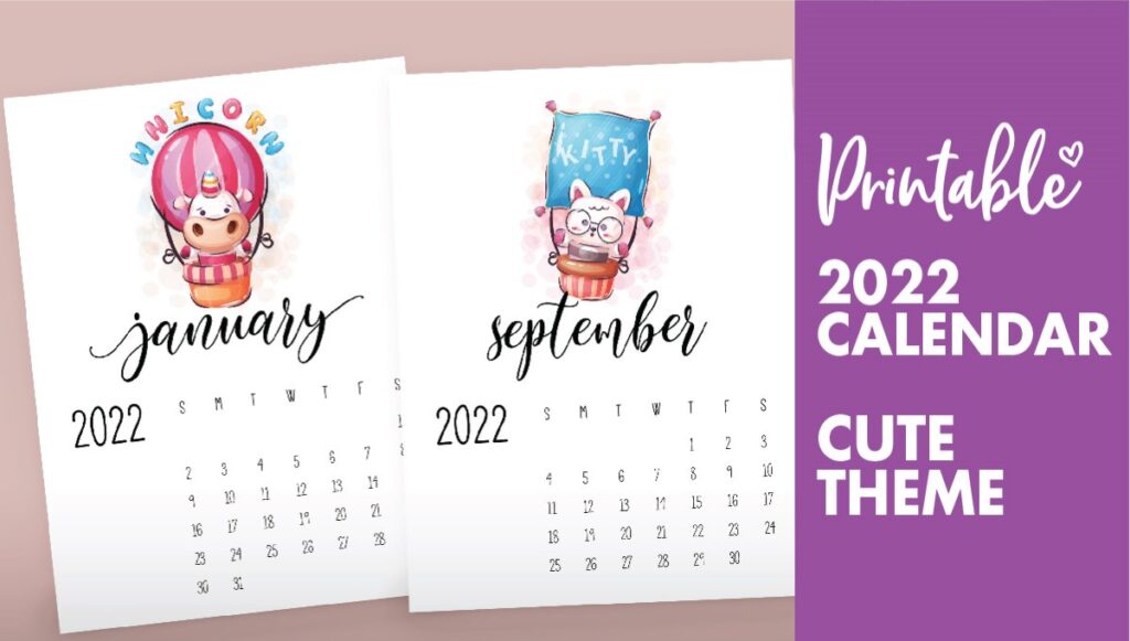 printable calendar for kids