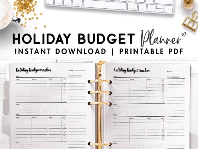 holiday budget tracker