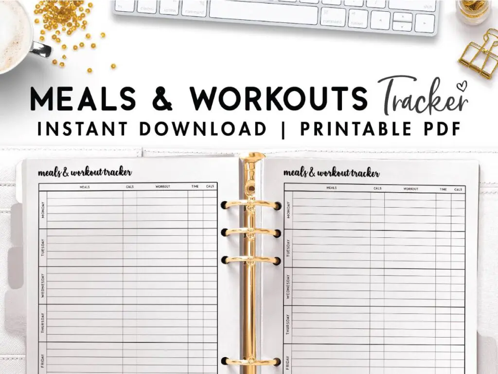 meals and workouts tracker