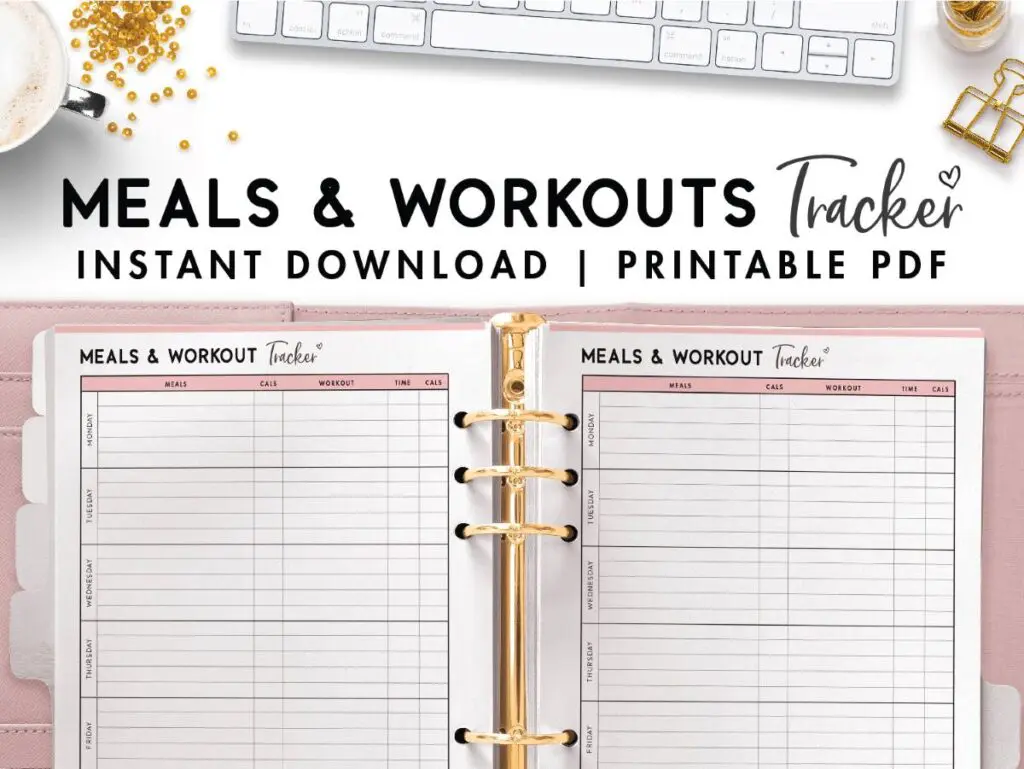 meals and workouts tracker