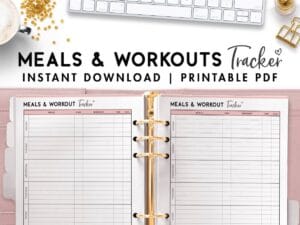 Printable Meals And Workouts Template - World of Printables
