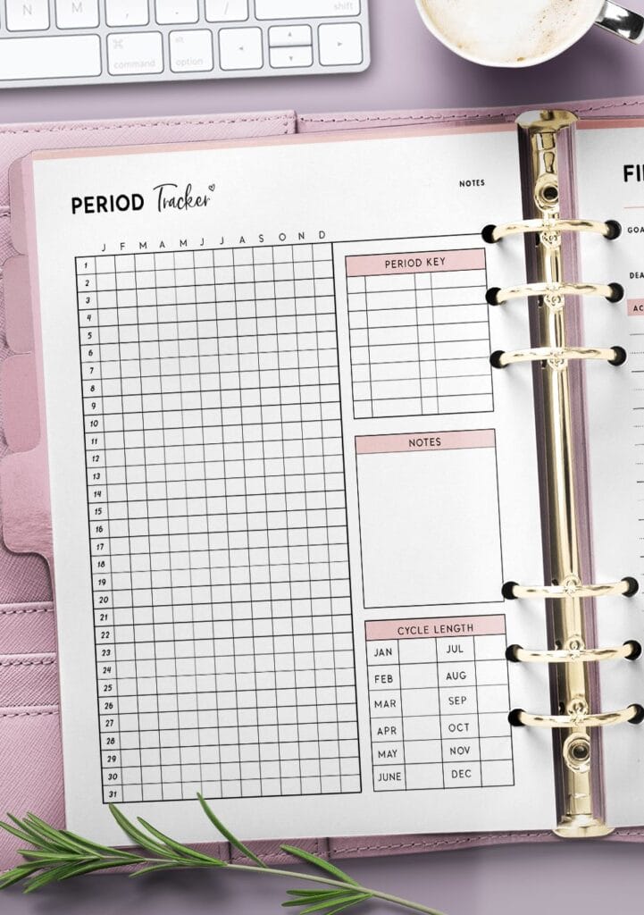 Cute Period Tracker Printable 2023 Calendar Printable