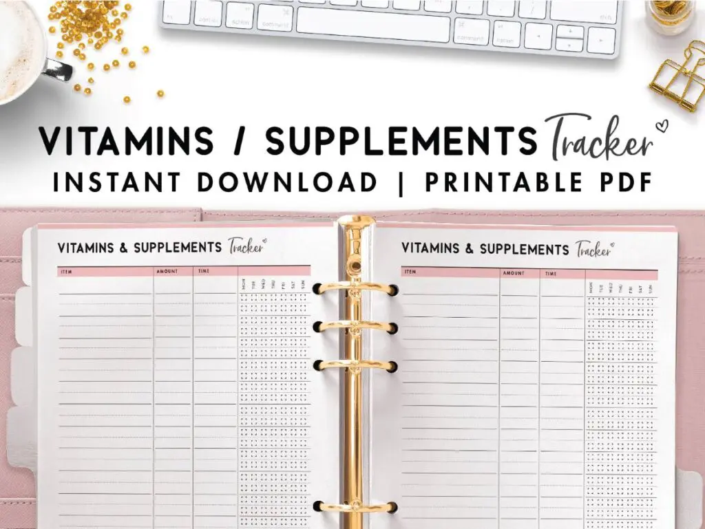 vitamins and supplements tracker