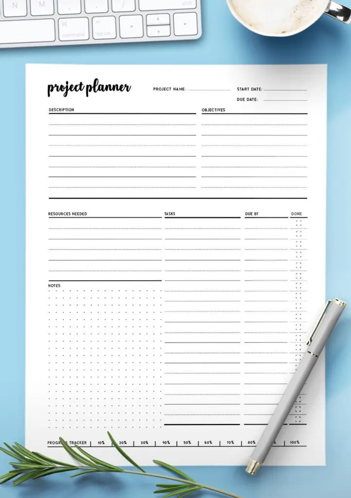 project plan outline template